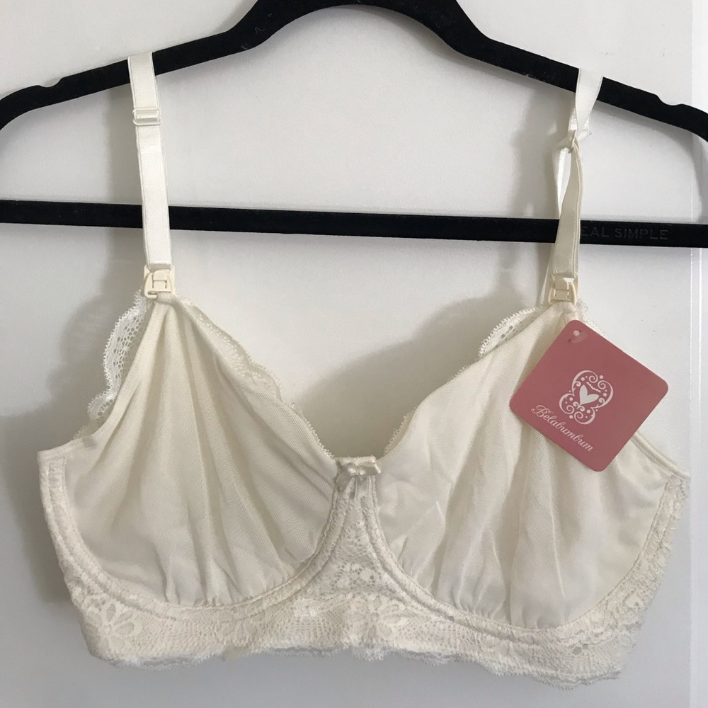 NWT Belabumbum Lace Maternity/Nursing Lingerie Bra